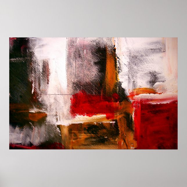 Abstract Expressionist Art Poster Abstract Prints (Front)