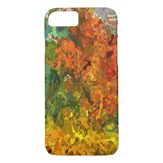 Abstract Expressionist Drip iPhone Case (Back)