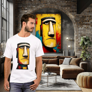 Abstract Expressionist Face Modern Symbolic T-Shirt