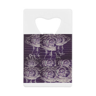 Abstract eye credit card bottle opener