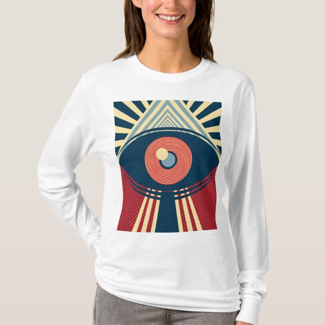 Abstract Eye Design    T-Shirt (Front)