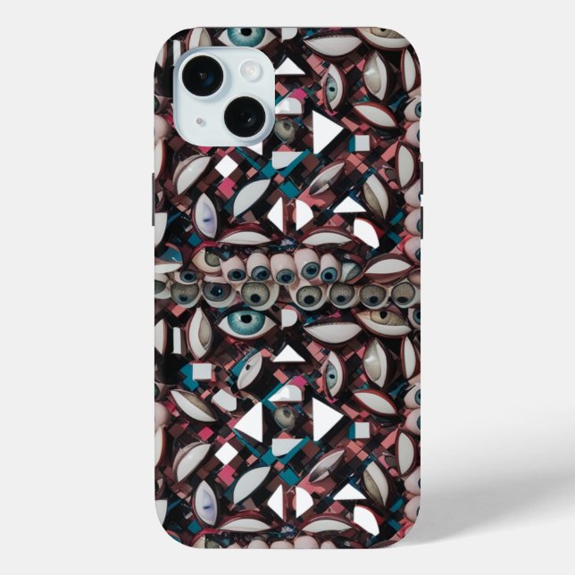 Abstract Eye Geometric Art – Modern Surreal Apple  Case-Mate iPhone Case (Back)