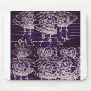 Abstract eye mouse pad