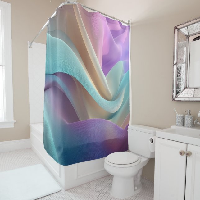 Abstract Fabric Texture in Pastel Tones (In Situ)