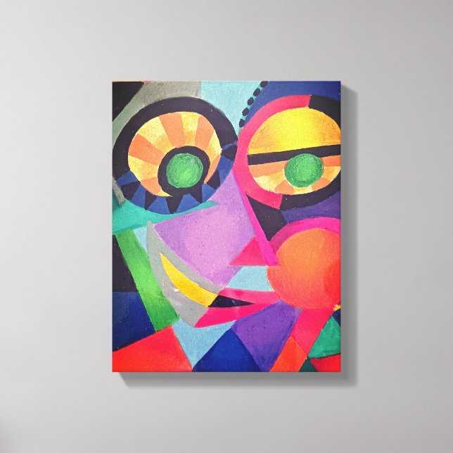 Abstract Face #1 Canvas Print (Front)