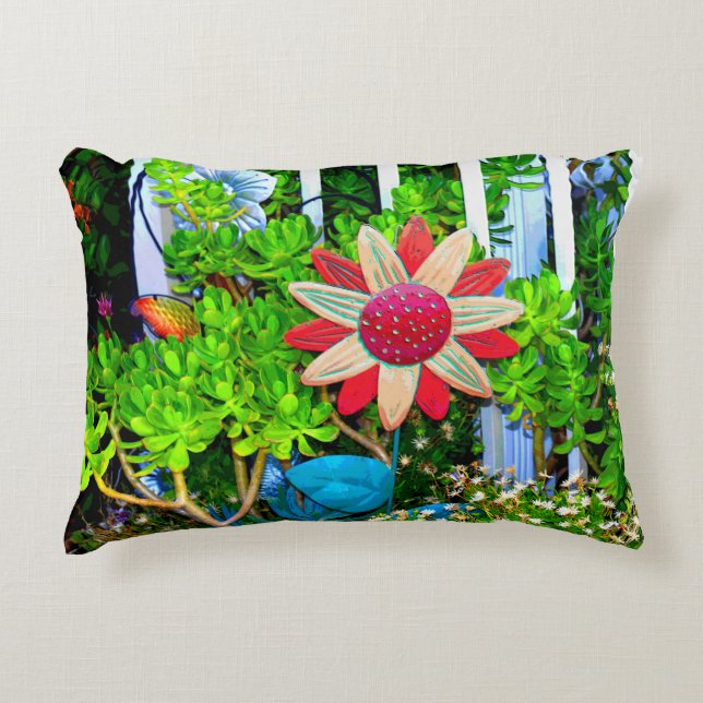 Abstract Face Accent Pillow (Front)