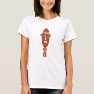 Abstract face African tribal indigenous art T-Shirt