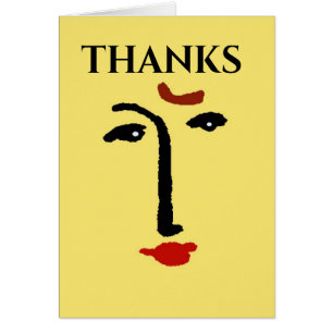 Abstract Face In Yellow