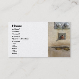 Abstract - Face - Just goofing off Business Card