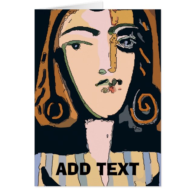 Abstract Face of Woman (Front)