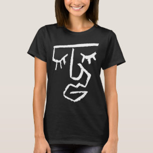 Abstract Face One Line Women Men Kids Boys Girls T T-Shirt