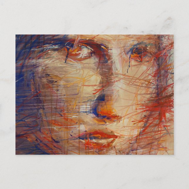 Abstract Face Postcard (Front)