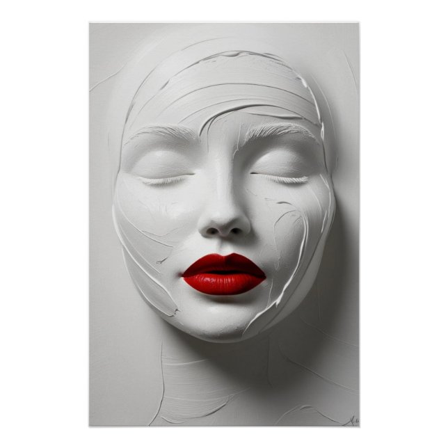 Abstract face poster (Front)