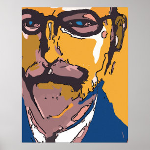 Abstract Face Poster