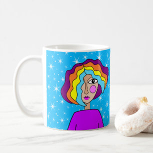Abstract Face Stylized Art Mug