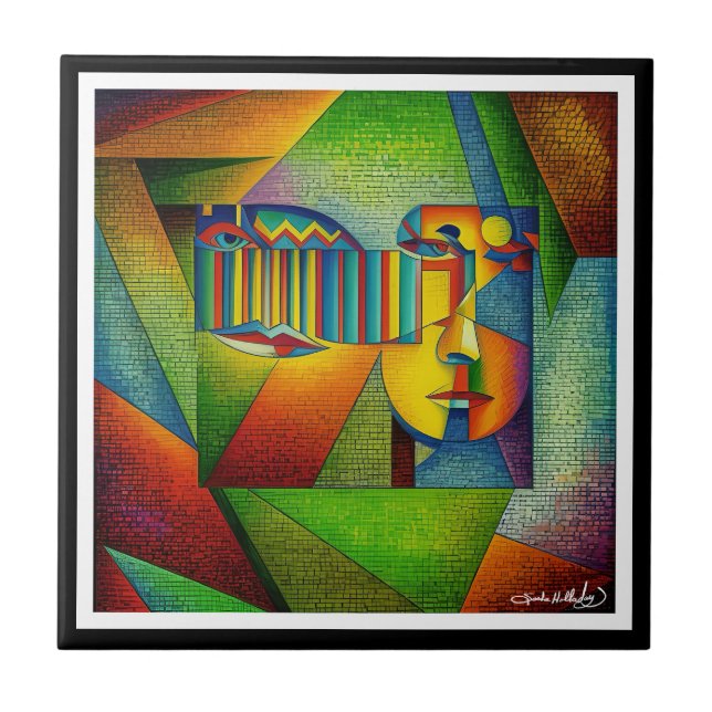 Abstract Face Tile (Front)
