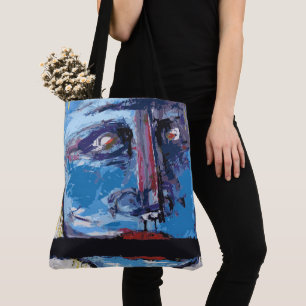Abstract Face  Tote Bag
