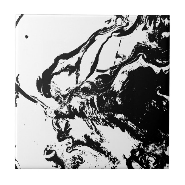 Abstract Faces Incidental Art Ceramic Tile (Front)