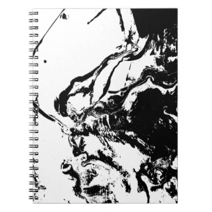 Abstract Faces Incidental Art Spiral Notebook