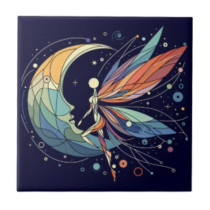 Abstract Fairy Art Ceramic Tile