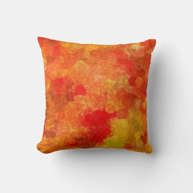 Abstract Fall Autumn Season Colours Throw Pillow (Front)