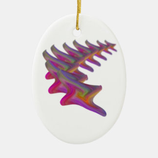 Abstract falling star, gifts ceramic ornament