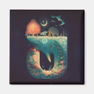 Abstract Fantasies World of Impossible Objects Magnet