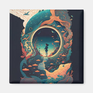 Abstract Fantasies World of Impossible Objects Magnet