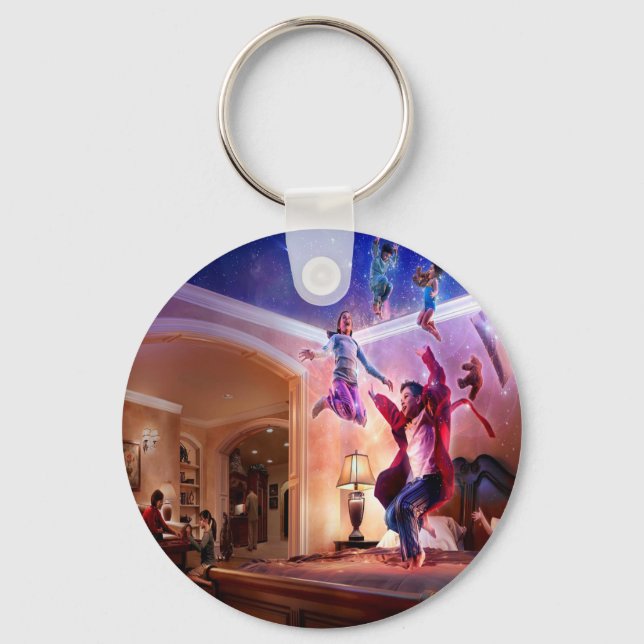 Abstract Fantasy Peter Pan Celebration Keychain (Front)