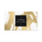 Abstract Faux Gold Brushstrokes on White