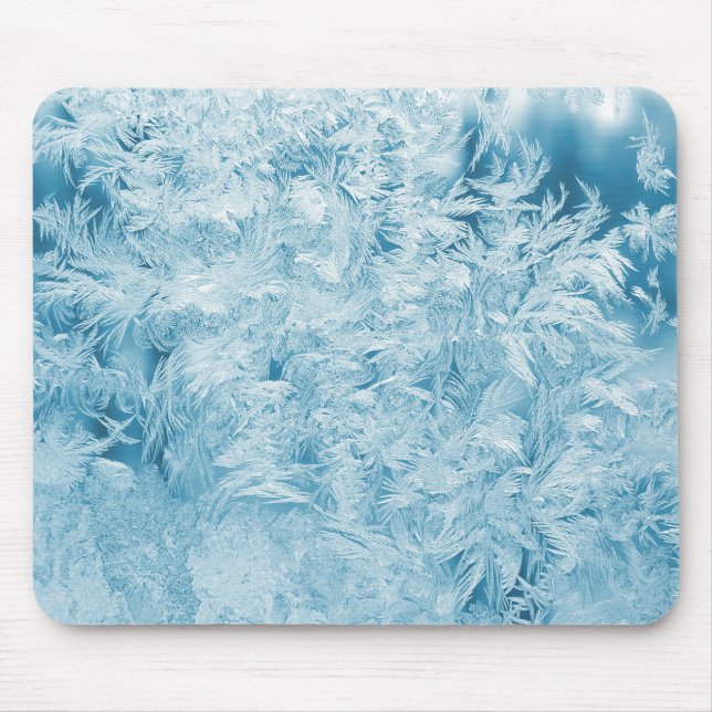 Abstract feathers and snowflakes  mouse pad (Front)