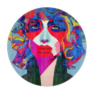Abstract Female Cutting Board