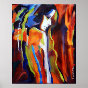 Abstract Female Figure Painting - Art prints