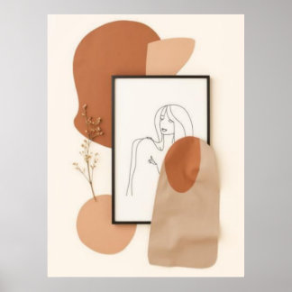 Abstract Female Line Art Wall Decor | Minimalist