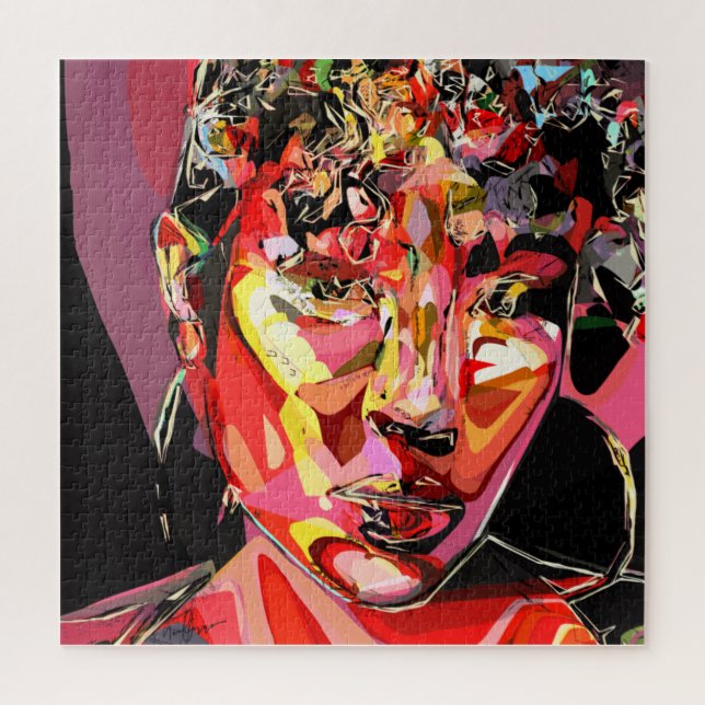 Abstract Female Portrait  Jigsaw Puzzle (Vertical)