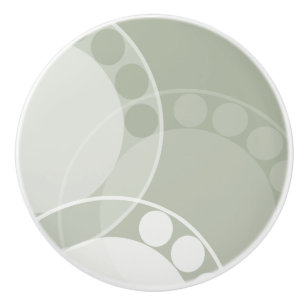 Abstract Fern Frond - Dark Green - Drawer Knob