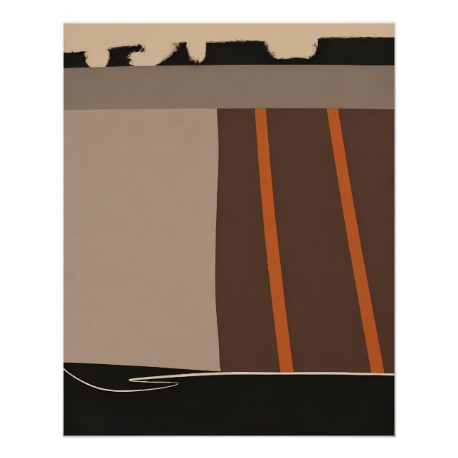 Abstract Field Poster (Front)