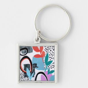 Abstract Field Trip Keychain
