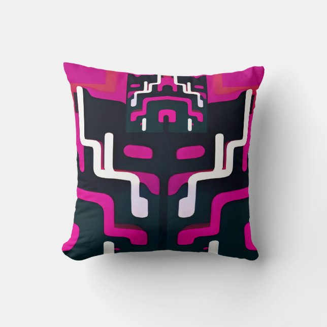 Abstract Fiend - Ken Gauge Art Throw Pillow (Front)