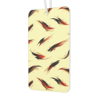 Abstract Fiery Brush Strokes Pattern Air Freshener