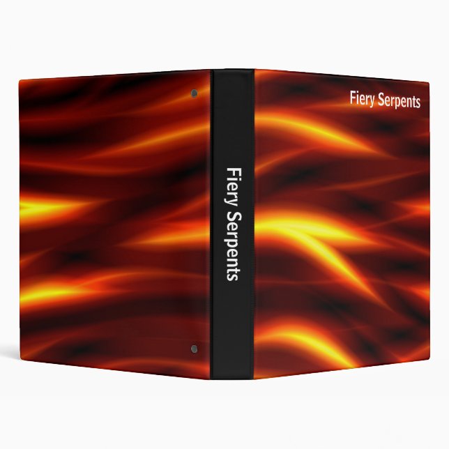 Abstract - Fiery Serpents  (1in) Binder (Background)