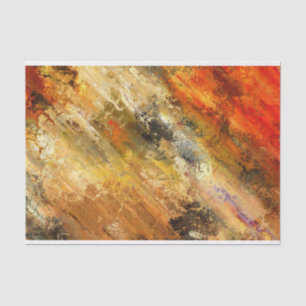 abstract fire and gold tissue paper