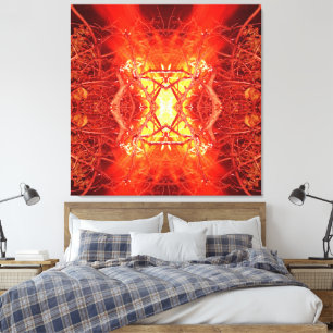 Abstract Fire Canvas Print