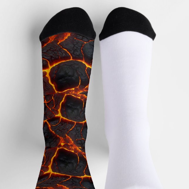 abstract fire designed socks trending new (Top)