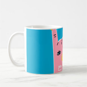 Abstract fire fingers coffee mug