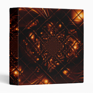 Abstract Fire Glass Fractal Binder