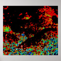 Abstract Fire in a Forest