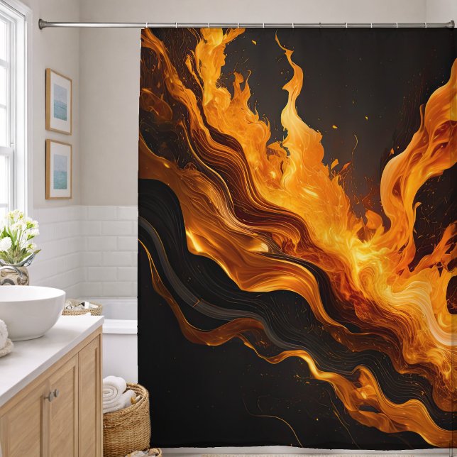 Abstract Fire on Black (Creator Uploaded)
