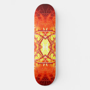 Abstract Fire Skateboard