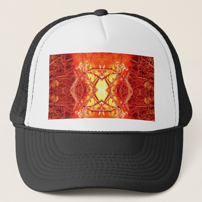 Abstract Fire Trucker Hat (Front)